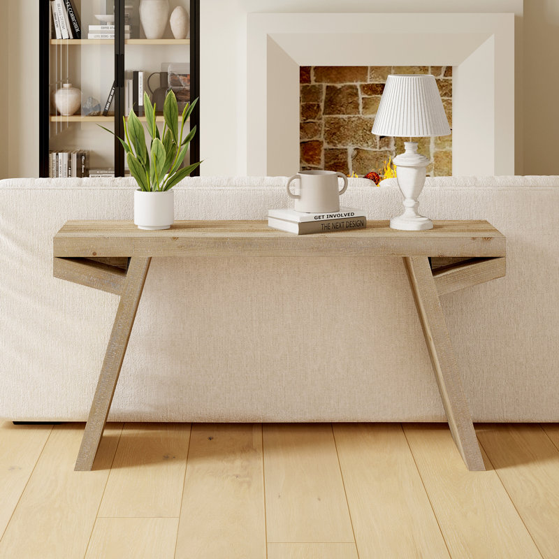 Gracie Oaks 58" Wood Console Table & Reviews | Wayfair